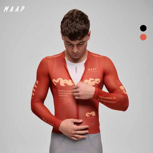 MAAP 男士 Strata系列 长袖骑行服专业户外舒适透气骑行上衣