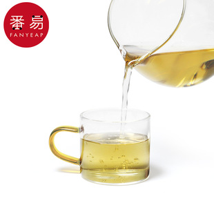耐热透明功夫茶杯带把家用加厚品茗杯 杯子 玻璃 茶 小AH1S242