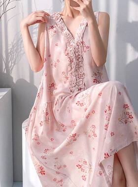 夏季新款韩版绵绸睡衣女士甜美