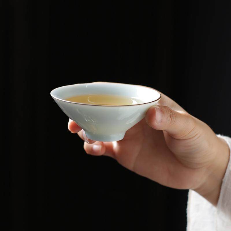 爆款厂家直销陶瓷影青瓷斗笠杯单杯个人杯主人杯功夫茶具茶杯茶碗,餐饮具,茶杯,淘宝优惠券,粉丝福利购,淘宝优惠卷