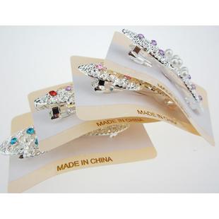 爆款C040C晶欣8公分仿银平夹+12起2元店日用百货义乌厂家货源二元