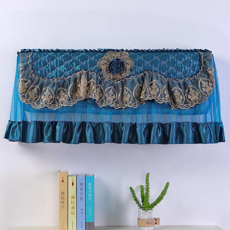 爆款欧式蕾丝布艺挂机空调罩1-1.5P匹挂式空调防尘套保护罩子挡风