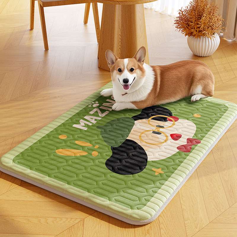 夏日宠物冰丝垫子猫咪凉垫夏天防暑狗狗睡觉凉席夏季降温冰垫睡垫