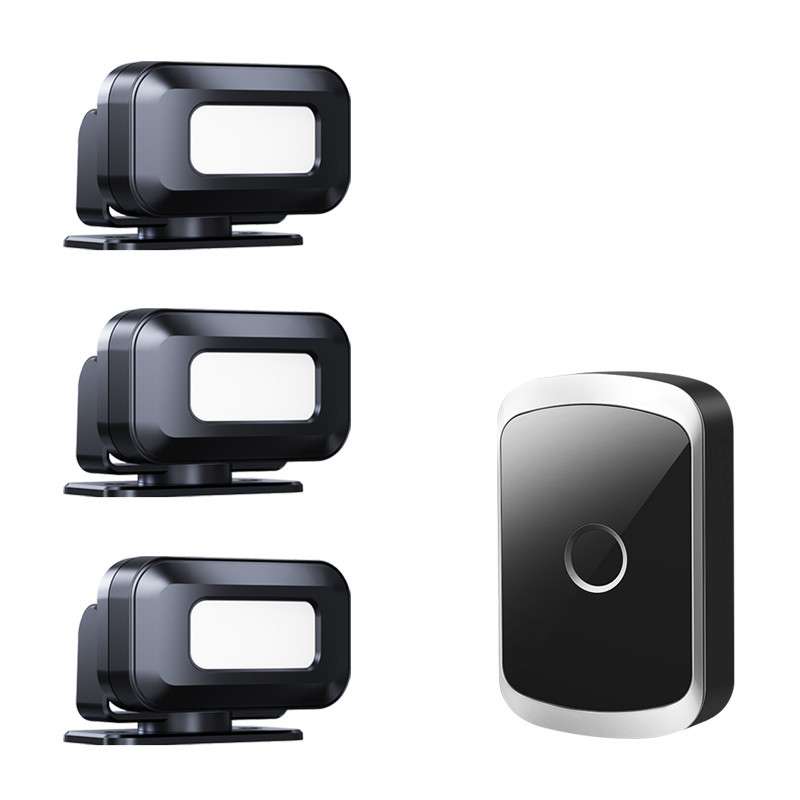 欢迎光临感应器店铺红外线进门语音迎宾器分体感应门铃防盗报警器