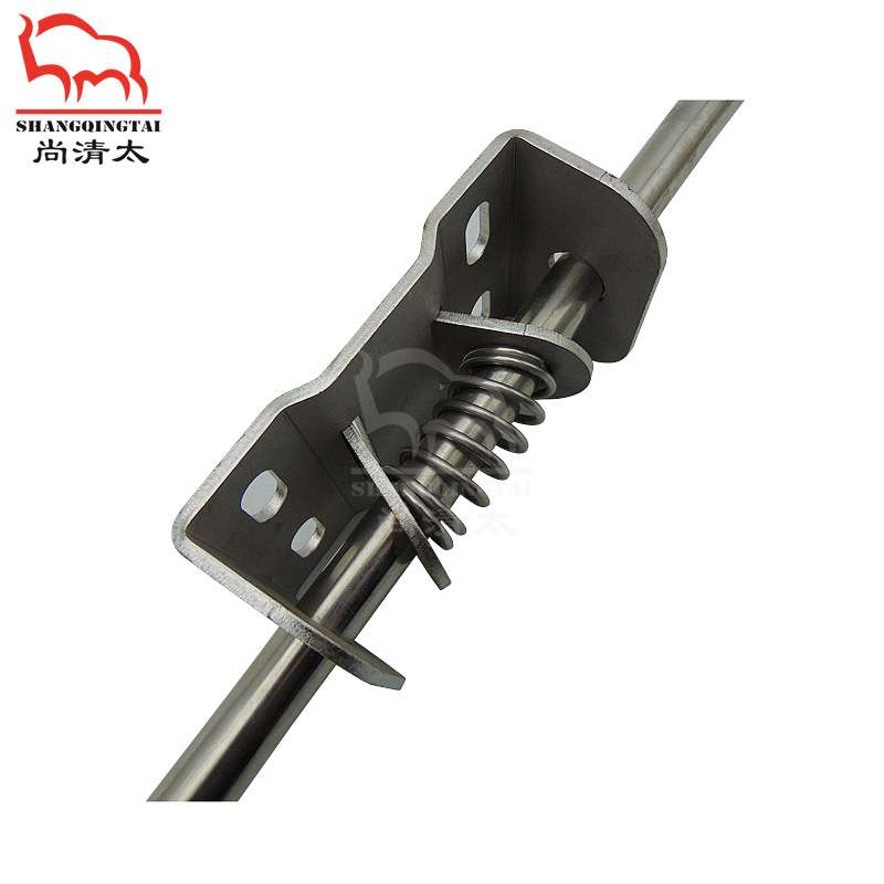 双头猪用饮水管 带固定板高度可调节水管 猪用喝水配件 不锈钢管