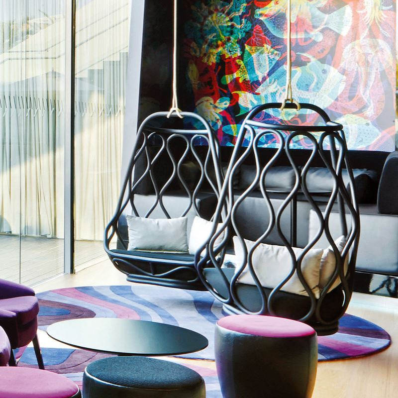 懒人吊椅秋千户外庭院网红休闲椅阳台家具室内家用鸟巢单人吊篮椅