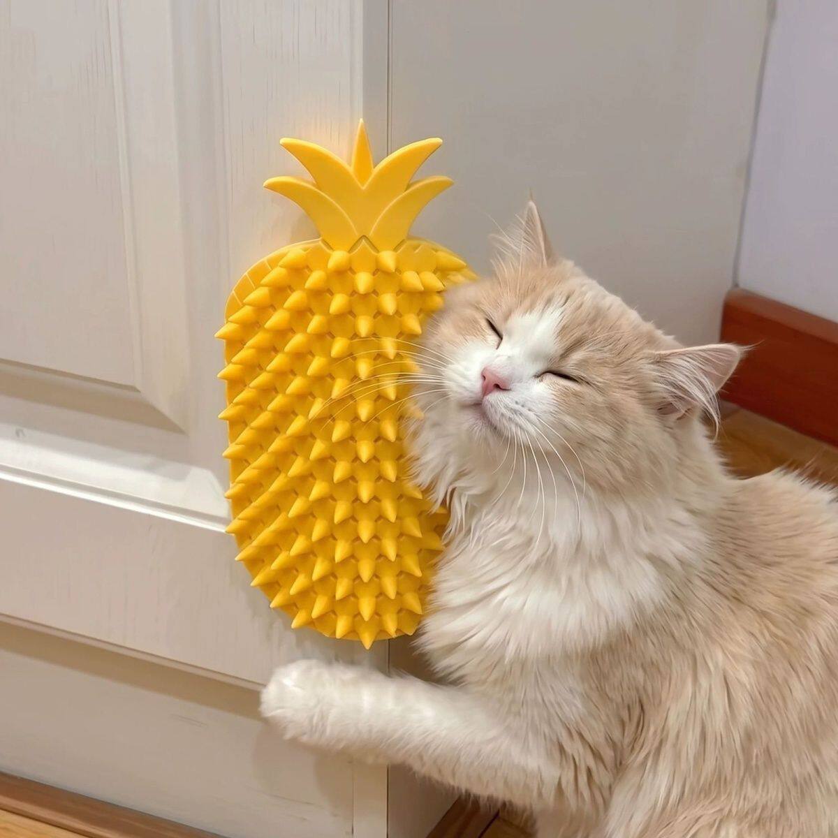 猫咪菠萝蹭痒抓板墙角桌脚按摩梳毛玩具宠物解闷挠痒抓痒神器