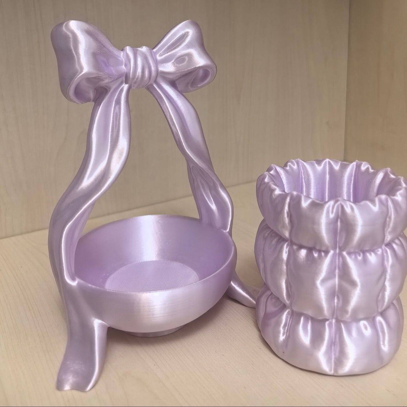 首饰蝴蝶少女收纳立体蝴蝶结收纳盒网红可爱打印首饰盒3d打印收纳