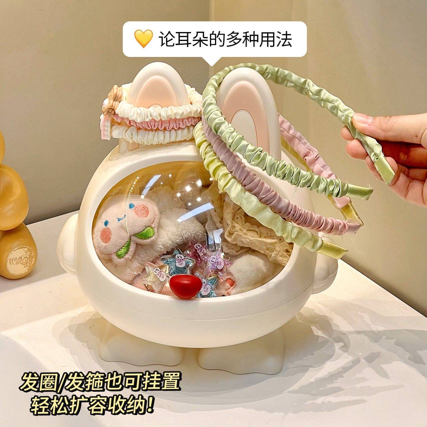 卫生间洗面巾二次收纳盒洗漱台棉柔巾置物高颜值桌面整理盒子