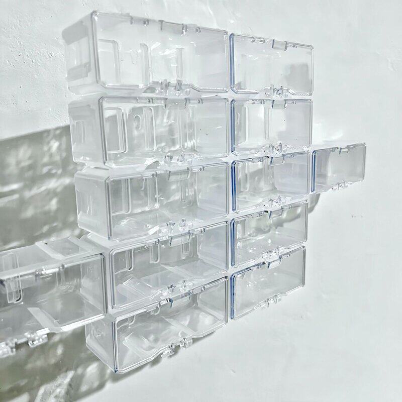 可壁挂拼装透明收纳展示盒风火轮合金小车网红玩具车模组合摆放架