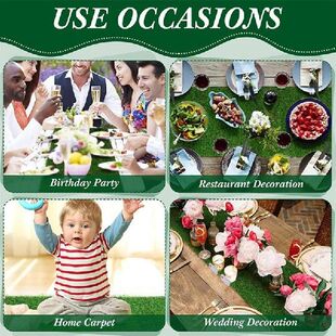极速Artificial Grass Table Runner  ReaMlistic Grass Table