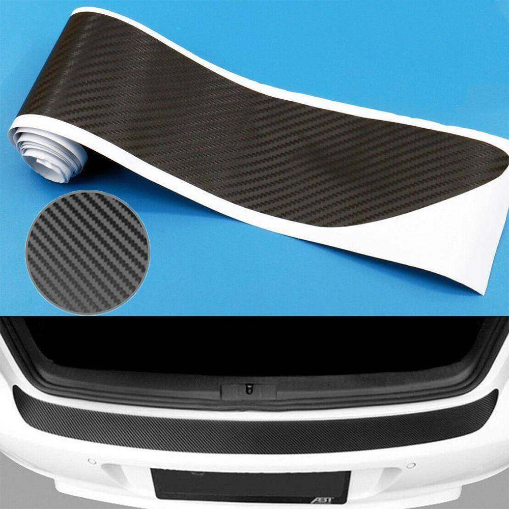 新品90cm 4D Carbon Fiber Car ReBar Bumper Trunk Scuff Protec