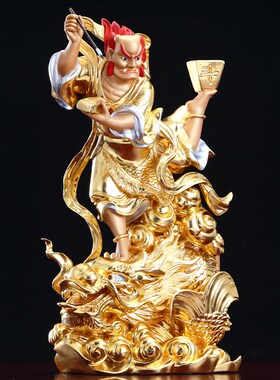 极速全铜贴金魁星点斗 奎星 站鳌鱼文曲星金榜题名文X运星君魁星