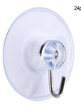 极速Pack ofg 24 Suction Cup Hook Transparent Home Accessorie