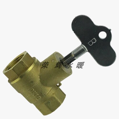 新品加厚全通径锁闭阀q 带锁铜球阀 带钥匙铜球阀 表前螺纹球阀