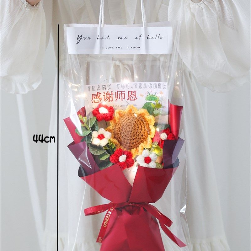 极速教师节礼物2023新款成品手工编织毛线向日葵创意花Z束送老师,节庆用品/礼品,贺卡/卡片,淘宝优惠券,粉丝福利购,淘宝优惠卷
