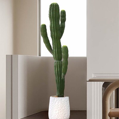 新品仿真植物摩洛哥仙人掌盆栽仙人柱盆景落地装饰摆W饰盆栽室内