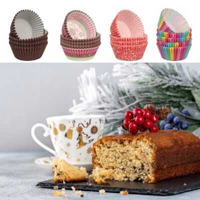 极速100Pcs/pack Cake Muffin Cuzpcake Paper Cups Cake Box Cup