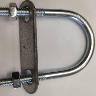 极速50个 蔬菜大棚配件热镀锌U型卡管L管螺栓固定卡带螺帽管卡 包邮