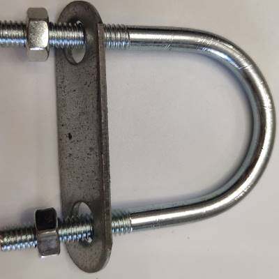 极速50个包邮蔬菜大棚配件热镀锌U型卡管L管螺栓固定卡带螺帽管卡