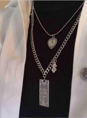 极速2020 Fashion Unisex Multxilayer Hip Hop Long Chain Neckl