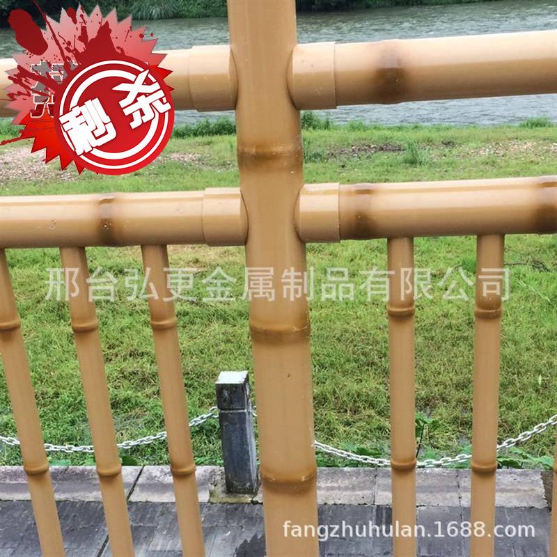 极速弘更河道竹节管n仿竹护栏仿竹篱笆r竹c节护栏不锈钢护栏仿竹