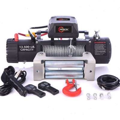 新品。电动绞盘12v24v电动吊车D卷杨机提升机越野自救汽车绞盘车