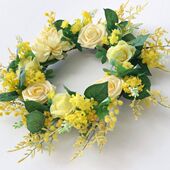 SprBing Decorations Wreath Circle Ornam 极速Flower Door Leaf