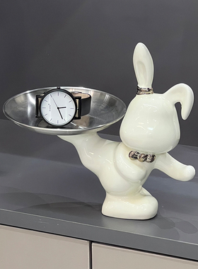 新品兔子钥匙收纳置n物架玄关摆件入户鞋柜家居装饰品乔迁搬家新