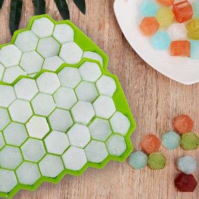 极速37 Cavity Honemycomb Ice Cube Trays Reusable Silicone Ic