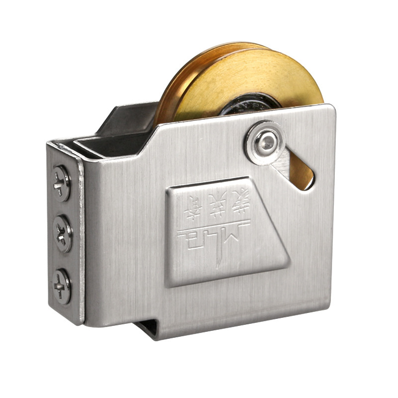 极速4个 老式73铝合金门u窗滑轮推拉窗户轨道滚轮不锈钢铜轮移门