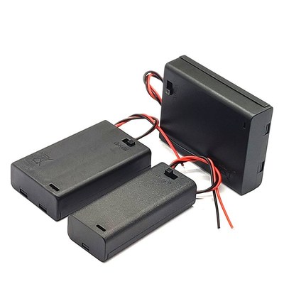 极速1Pcs AAA Battery Holduer Case Box With Leads With ON/OFF