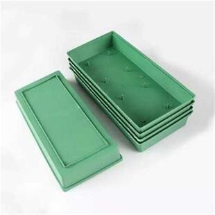 新品长针盘花泥托盘长方形塑料底A座圆形针盘绿碗不带花泥吸盘插