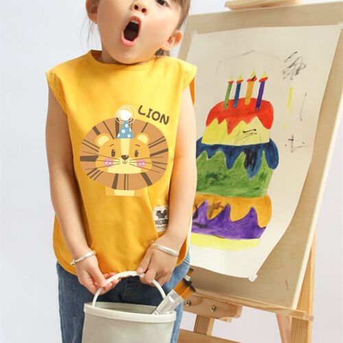 新品儿童吃饭围兜兜罩衣夏天宝宝C背心式防水公主婴无袖反穿夏季