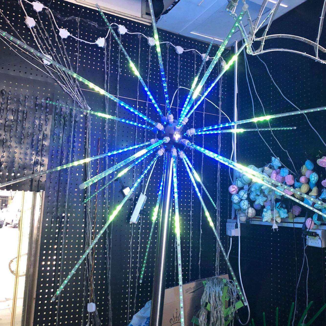 2018爆款LED烟花灯户外亮化灯美丽乡村景观灯不锈钢LED防水烟花灯