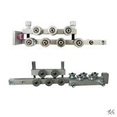 铁丝调直器不锈钢矫直电缆厂调直机设备滚轮维修手动裁线机