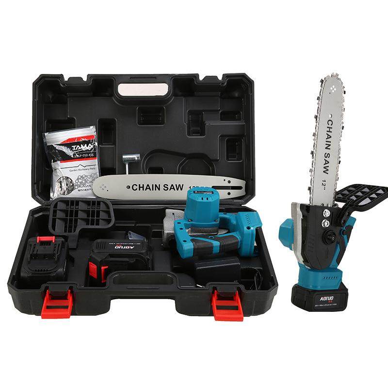 新款12寸锂电链锯户外伐木电动小型充电手持电锯锂电锯,收纳整理,烫衣板及配件,淘宝优惠券,粉丝福利购,淘宝优惠卷