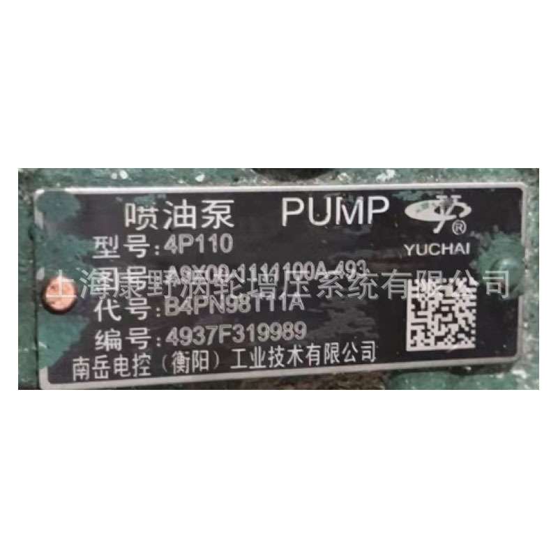 喷油泵A9X00-1111100A B4PN98T11A和1TD300-1111100 B4PM921F1