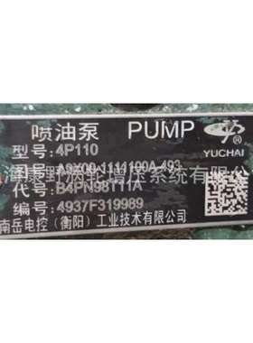 喷油泵A9X00-1111100A B4PN98T11A和1TD300-1111100 B4PM921F1