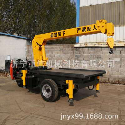 五征三轮随车吊出售苗圃背树吊车三轮下葬平板吊车