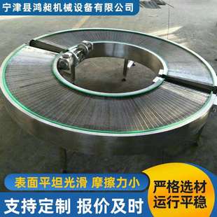 不锈钢网带转弯输送机商场仓库传送流水线180度环形网链式转弯机