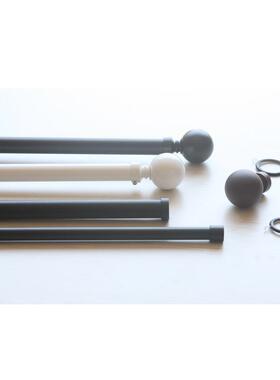 xyt如意29美式简约风格铁艺黑色白色窗帘静音单杆罗马杆（多色)