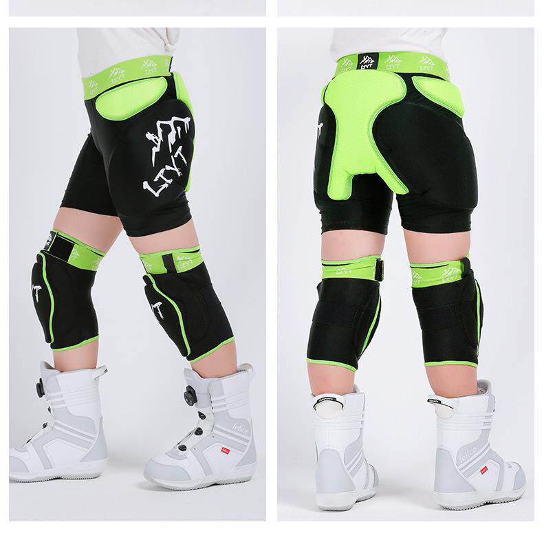 滑雪装备套装全套护臀防摔裤儿童成人轮滑护具护膝透气滑冰