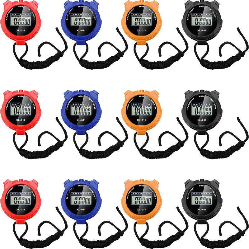 12 Pack Multi Function Digital Stopwatch Timer Bulk