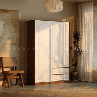 ENF级实木欧松板推拉门衣柜家用卧室法式加厚移门衣橱