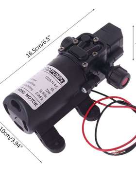 水泵DC 12V 70W 130PSI 6L / Min水高压泵隔膜自吸泵