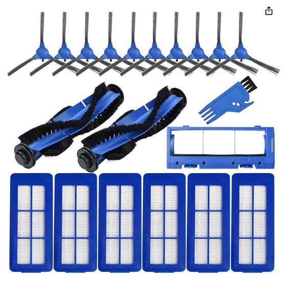 18件装Eufy RoboVac 11S扫地机器人配件过滤网边刷RoboVac 30/35C