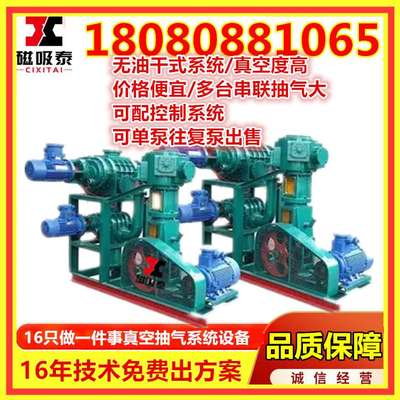 JZJWLW150.100罗茨往复真空机组真空泵 JZJW型罗茨往复真空泵机组