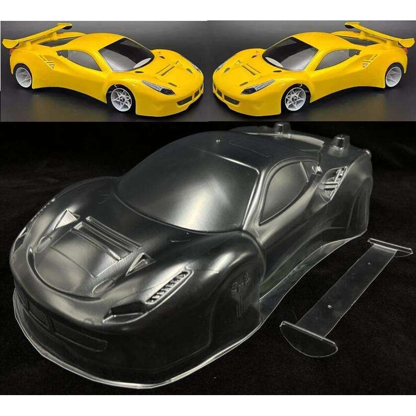 1/12平跑车漂移车壳 Ferrari 488GT3 12仔 GT12 Zen Racing 208mm