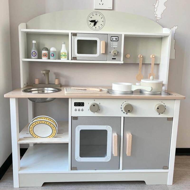 日式儿童过家家厨房玩具木质仿真工具做饭木制厨具3-6岁幼儿园